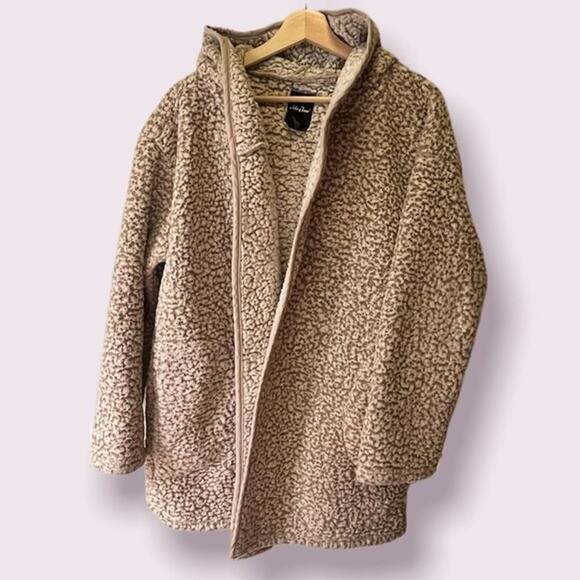 Me Jane Hooded Oversized Teddy Bear Jacket Size Small - Picture 1 of 3